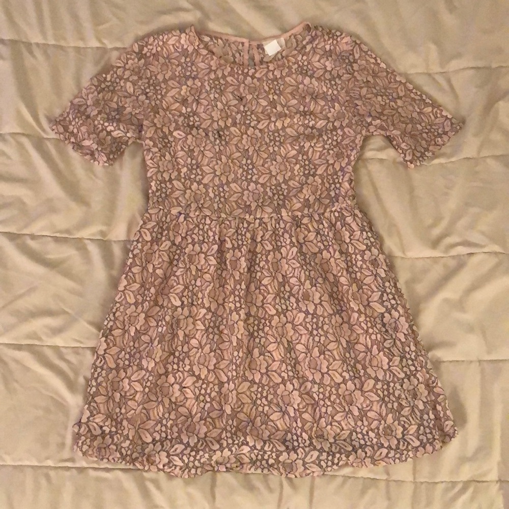 Light Pink Flowered Dress